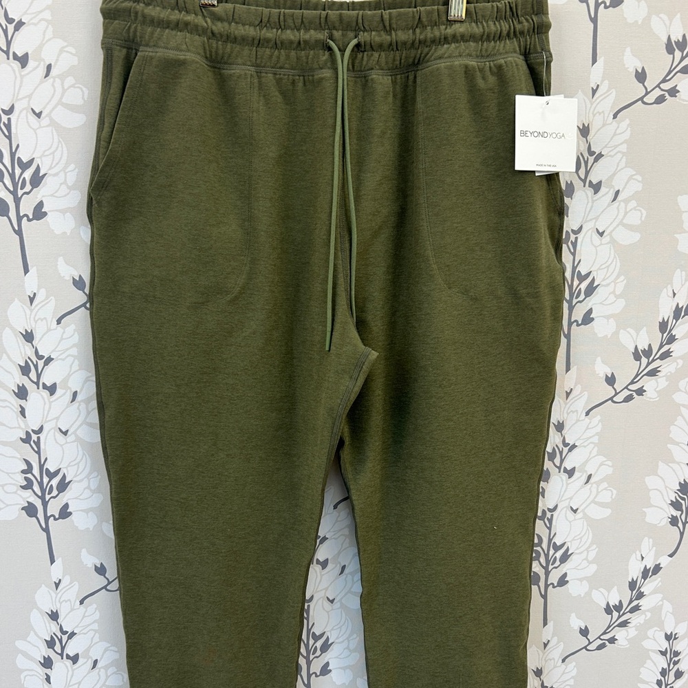 Spacedye Commuter Midi Jogger- Space Dye Olive Green